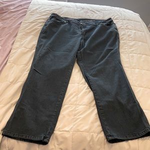 Avenue Straight Leg Jeans - dark wash